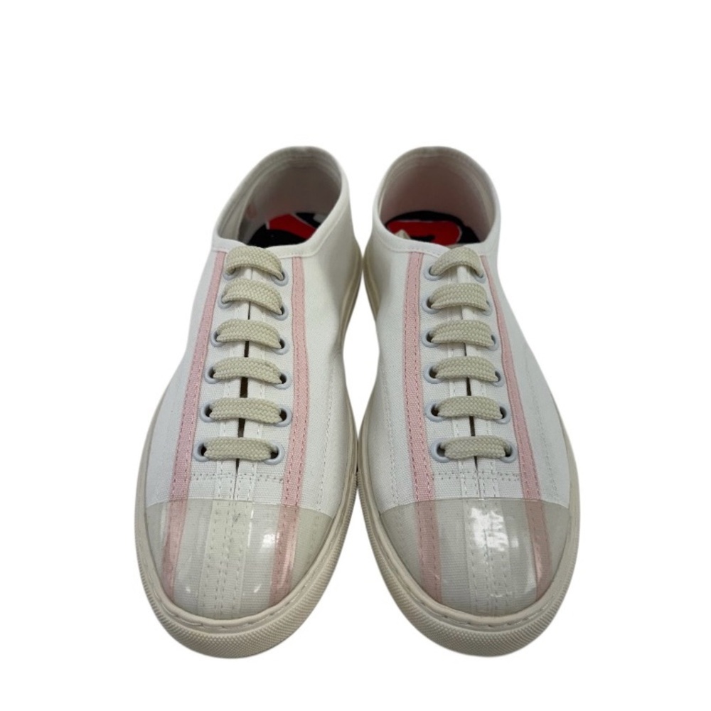 Weekend Max Mara White Pink Glossy Sneakers